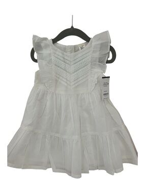 NWT Baby B’gosh White Eyelet Ruffle Dress Girls